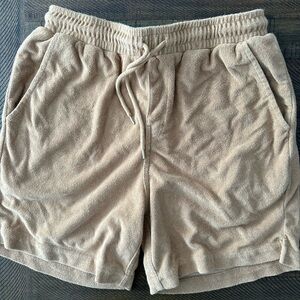 Brixton Beige Athletic Shorts
